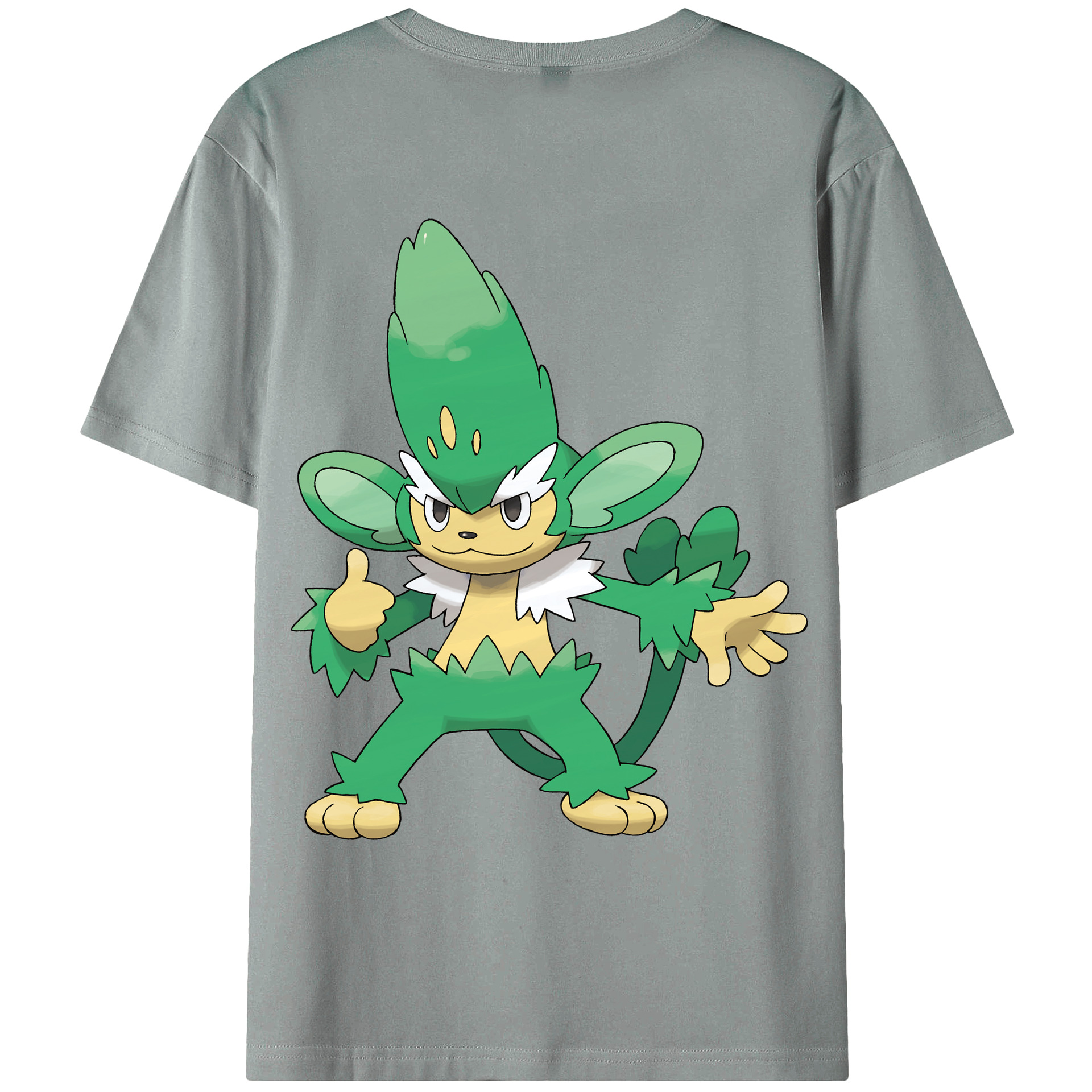 （画像用） ポケットモンスター Pokémon 綿100％ メンズ半袖Tシャツ（バックプリント） 通気性